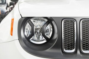 Jeep Renegade BU Headlight Euro Guards - Rugged Ridge - Black Textured - `15-`21